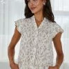 Dream House Marshana Blouse - Cream Print CLOTHING 1 Dream House Marshana Blouse - Cream Print CLOTHING