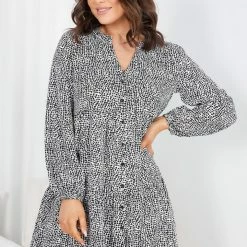 Miracle Fashion CLOTHING Maurisse Dress - Multi Print