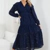 Sassy Hills Fashion Meghan Dress - Navy CLOTHING