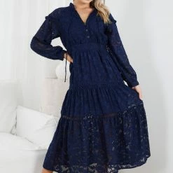 Sassy Hills Fashion Meghan Dress - Navy CLOTHING