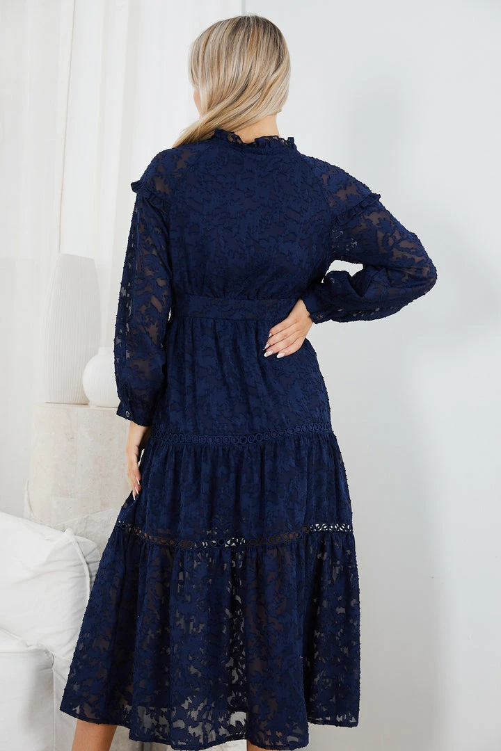 Sassy Hills Fashion Meghan Dress - Navy CLOTHING 6 Sassy Hills Fashion Meghan Dress - Navy CLOTHING