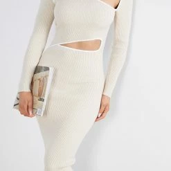 Style State CLOTHING Menefer Knit Dress - Cream 12 Style State CLOTHING Menefer Knit Dress - Cream