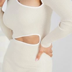 Style State CLOTHING Menefer Knit Dress - Cream 15 Style State CLOTHING Menefer Knit Dress - Cream