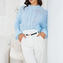 Style Box Mercia Knit - Light Blue