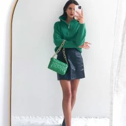 HQ Fashion Merete Knit - Green CLOTHING