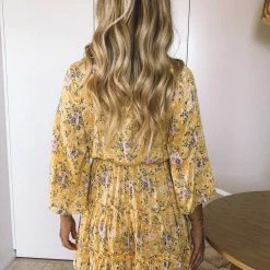 Desire CLOTHING Micaela Dress - Yellow Print