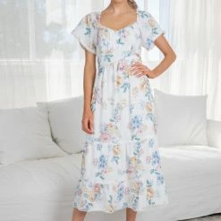 Desire Mirabel Dress - White Floral CLOTHING
