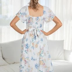 Desire Mirabel Dress - White Floral CLOTHING