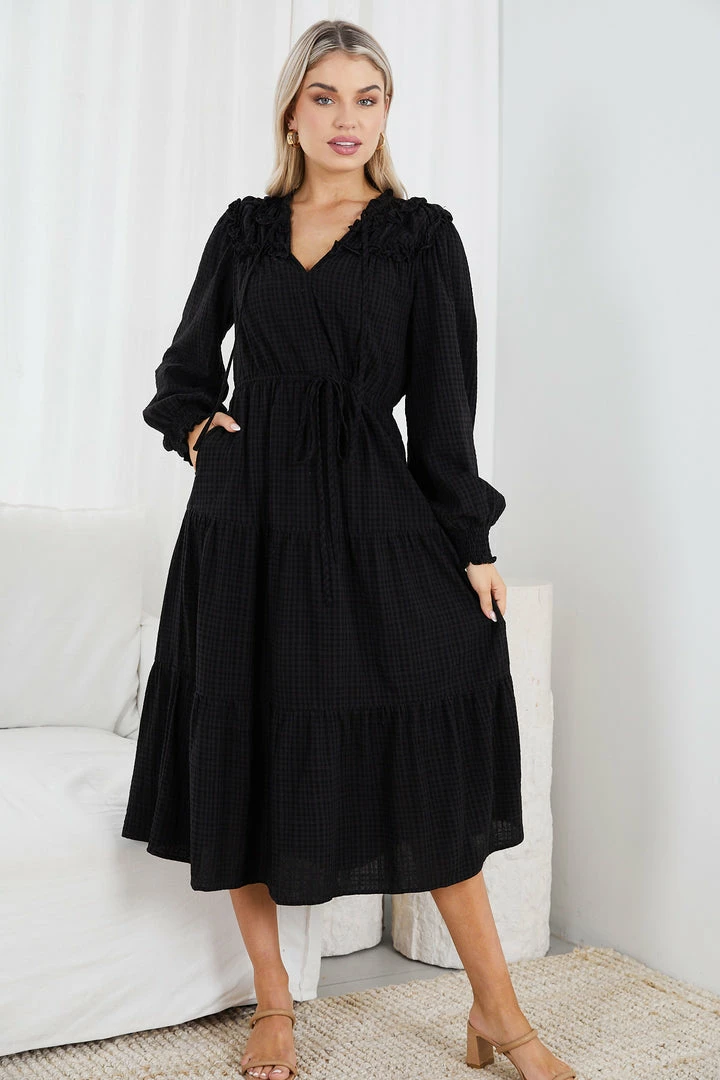 Style Box CLOTHING Molama Dress - Black 3 Style Box CLOTHING Molama Dress - Black