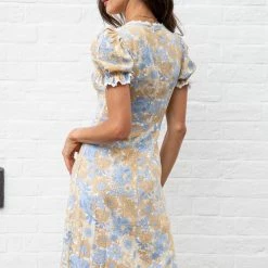 Paper Heart Moreen Dress - Beige Floral