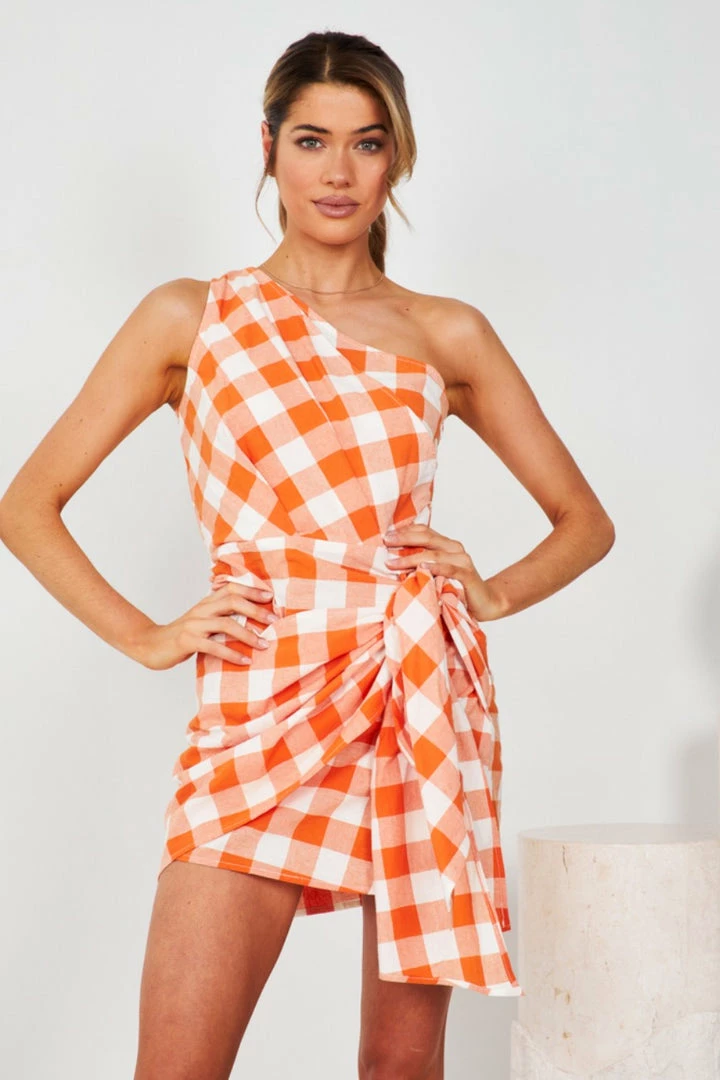 Reverse Mulanay Dress - Orange Print 3 Reverse Mulanay Dress - Orange Print