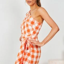 Reverse Mulanay Dress - Orange Print 9 Reverse Mulanay Dress - Orange Print