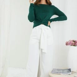 Sunny Girl Mysha Top - Green CLOTHING