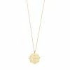 Jolie & Deen Jewellery Aztec Coin Necklace - Gold