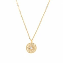 Jolie & Deen Emilia Eye Necklace - Gold