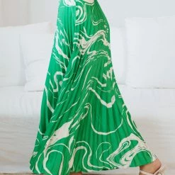 Spicy Sugar Naarah Skirt - Green Print CLOTHING