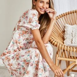 Style Box Nelina Dress - White Floral