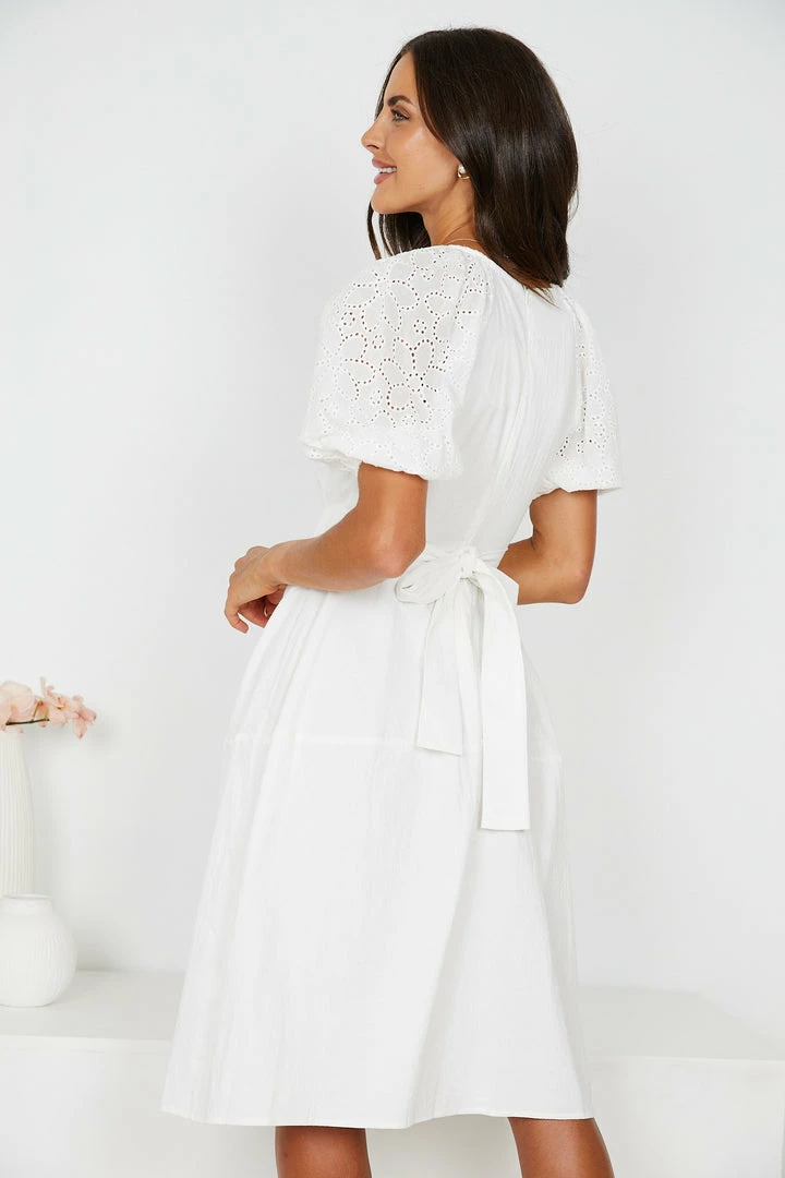 YH & Co (Chloe Yip) Nonna Dress - White 4 YH & Co (Chloe Yip) Nonna Dress - White