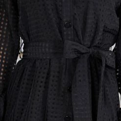 Sunny Girl Notepad Long Sleeve Dress - Black CLOTHING 15 Sunny Girl Notepad Long Sleeve Dress - Black CLOTHING