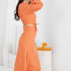 Desire CLOTHING Nyappene Dress - Rust 11 Desire CLOTHING Nyappene Dress - Rust