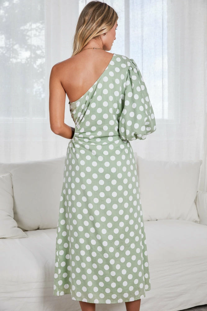 Style Box Ondrea Dress - Sage Spot 4 Style Box Ondrea Dress - Sage Spot