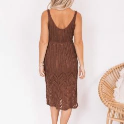 Paper Heart Castaway Dress - Chocolate CLOTHING