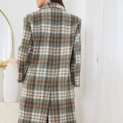 Pink Diamond Paislee Coat - Green Check CLOTHING