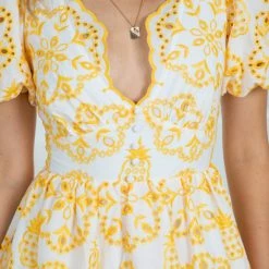 Wild Ginger Pania Dress - White Print CLOTHING 11 Wild Ginger Pania Dress - White Print CLOTHING
