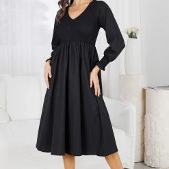 Miracle Fashion Paperine Dress - Black CLOTHING