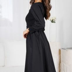 Miracle Fashion Paperine Dress - Black CLOTHING