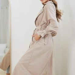 Dream House Persis Trench Coat - Mocha CLOTHING