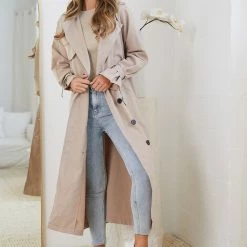 Dream House Persis Trench Coat - Mocha CLOTHING