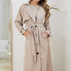 Dream House Persis Trench Coat - Mocha CLOTHING
