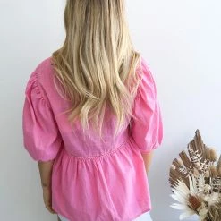 Ebby And I CLOTHING Tonya Top - Pink