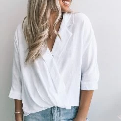 Valeria CLOTHING Plato Top - White