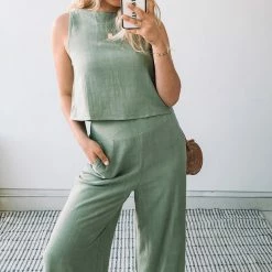 Style Box Lighthouse Pants - Sage