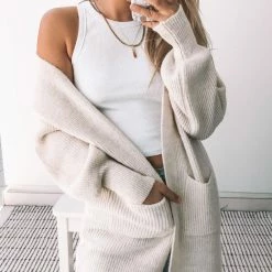 HQ Fashion CLOTHING Marvel Cardigan - Beige