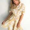 Wild Ginger Sunflowered Dress - Yellow Print