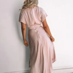 Esther The Label Bryla Dress - Blush CLOTHING