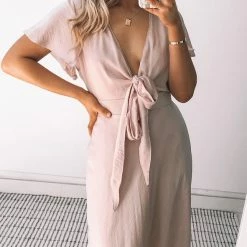 Esther The Label Bryla Dress - Blush CLOTHING