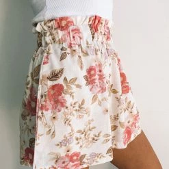Paper Heart Celine Shorts - Cream Print CLOTHING 9 Paper Heart Celine Shorts - Cream Print CLOTHING