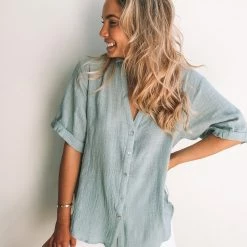 Desire Fraise Top - Faded Teal 8 Desire Fraise Top - Faded Teal