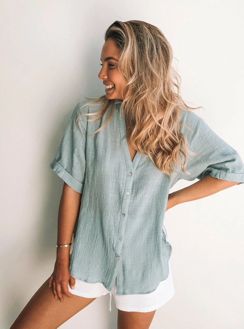 Desire Fraise Top - Faded Teal 5 Desire Fraise Top - Faded Teal