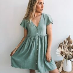 Desire CLOTHING Kylie Dress - Sage