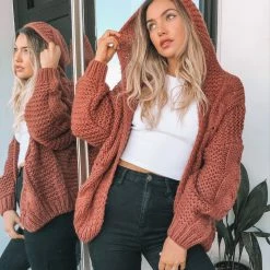 HQ Fashion Jorja Cardigan - Dark Rust 8 HQ Fashion Jorja Cardigan - Dark Rust