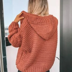 HQ Fashion Jorja Cardigan - Dark Rust
