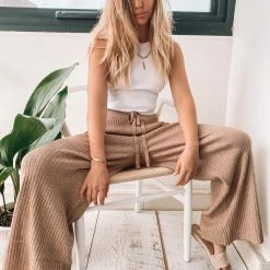 Qtrend Fashion PTY LTD Journal Pants - Beige CLOTHING