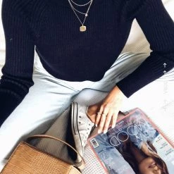 Cesi Fashion Margo Top - Navy CLOTHING