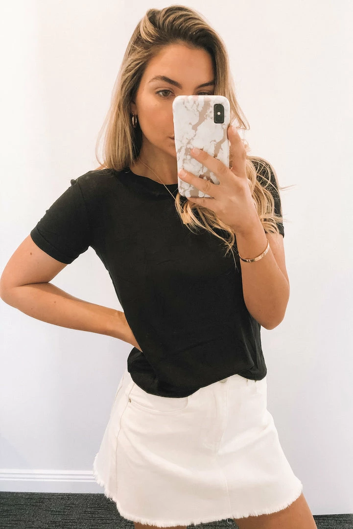 Sunny Girl Primed Top - Black CLOTHING 8 Sunny Girl Primed Top - Black CLOTHING