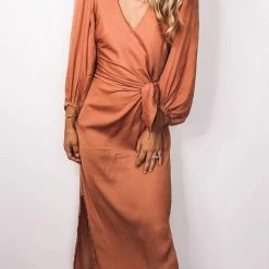 Esther The Label Heather Dress - Terracotta